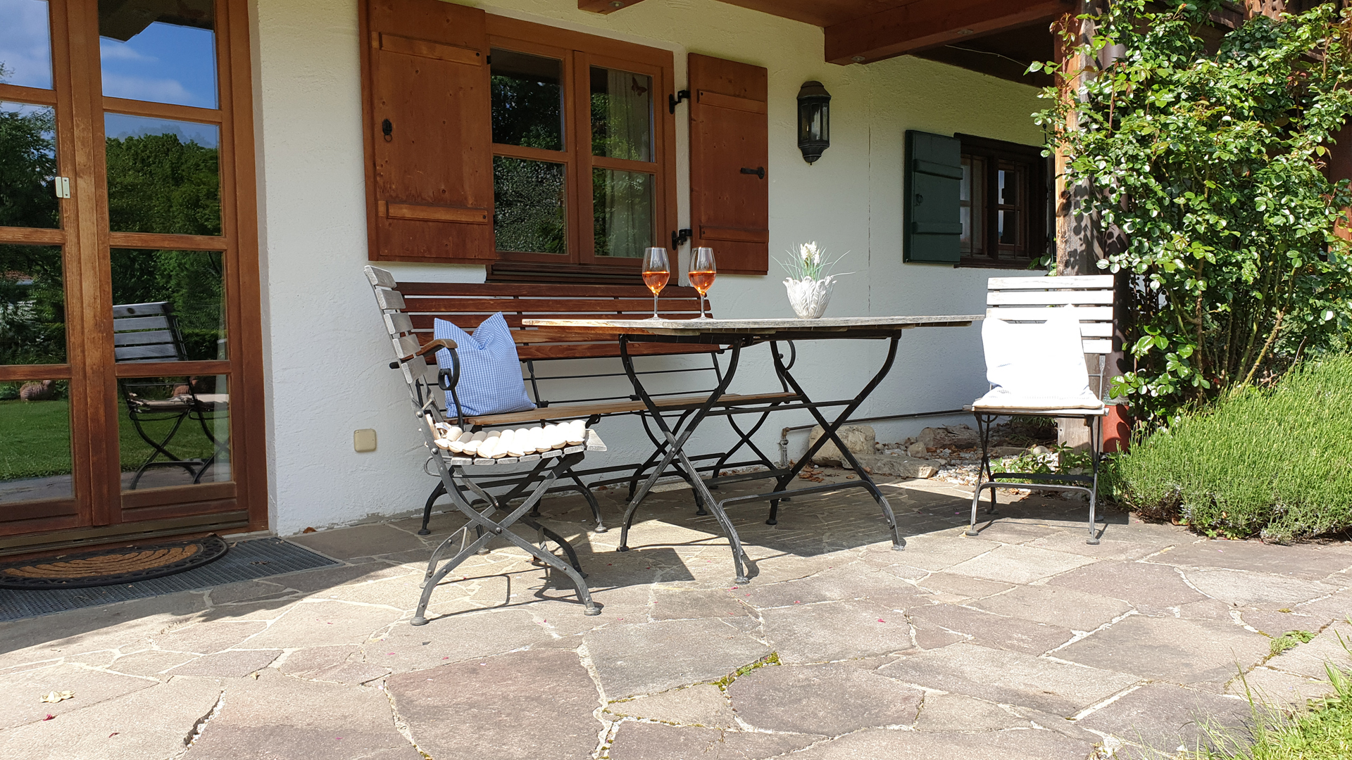 Budererhof Blau 1 Terrasse